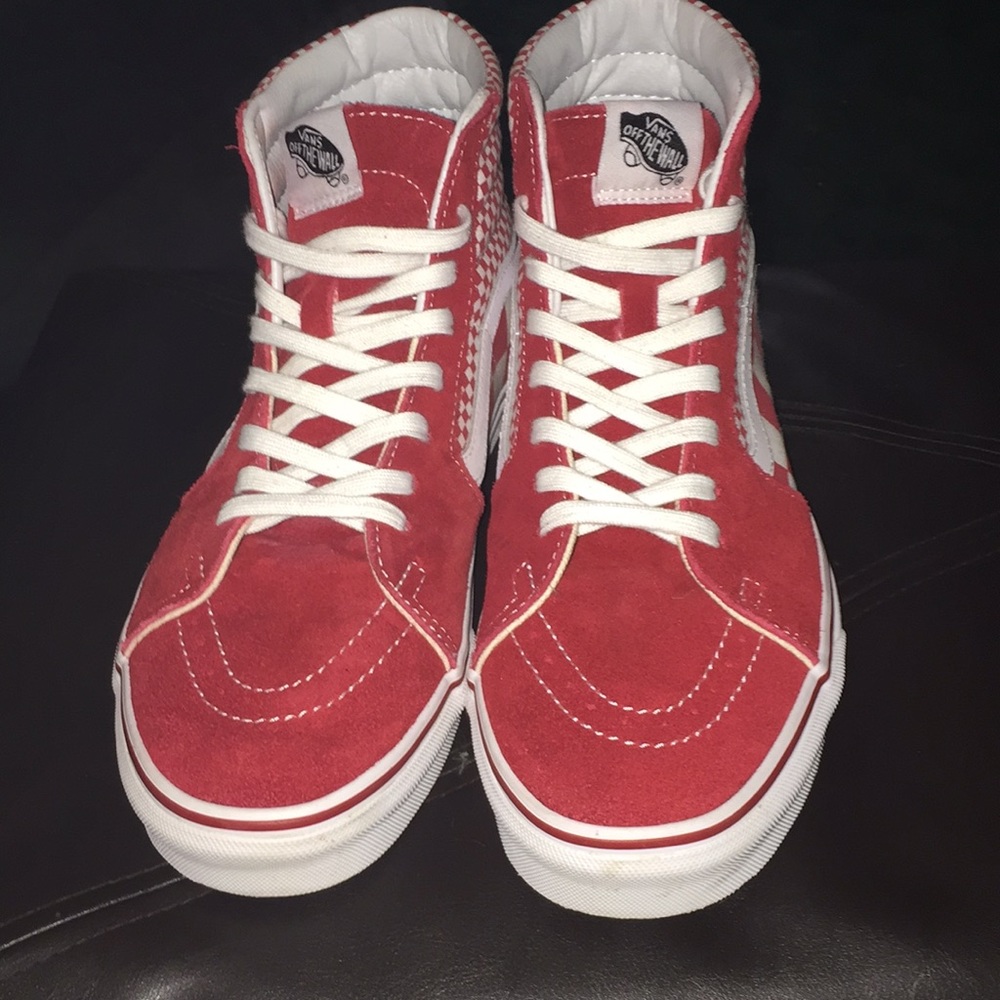 Vans checker red / white
